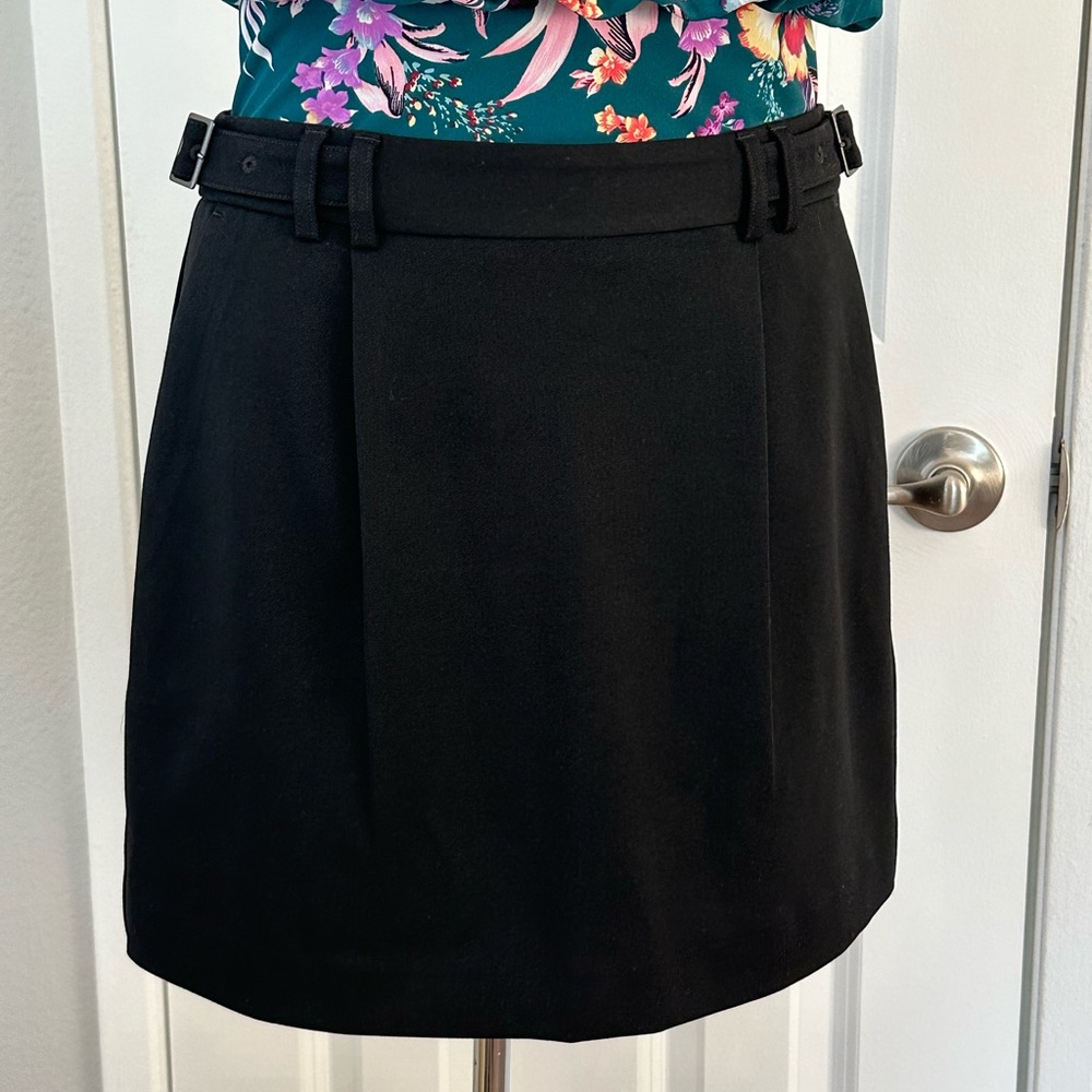 Express Skirt with cinched waist buckle detail & pockets